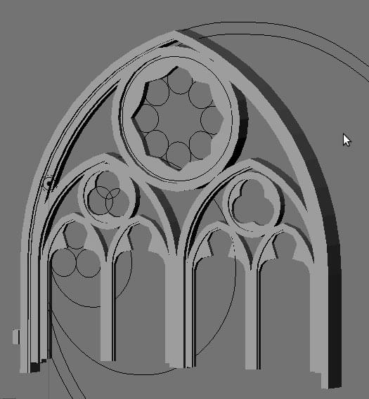 Fenêtre arc en tiers-point