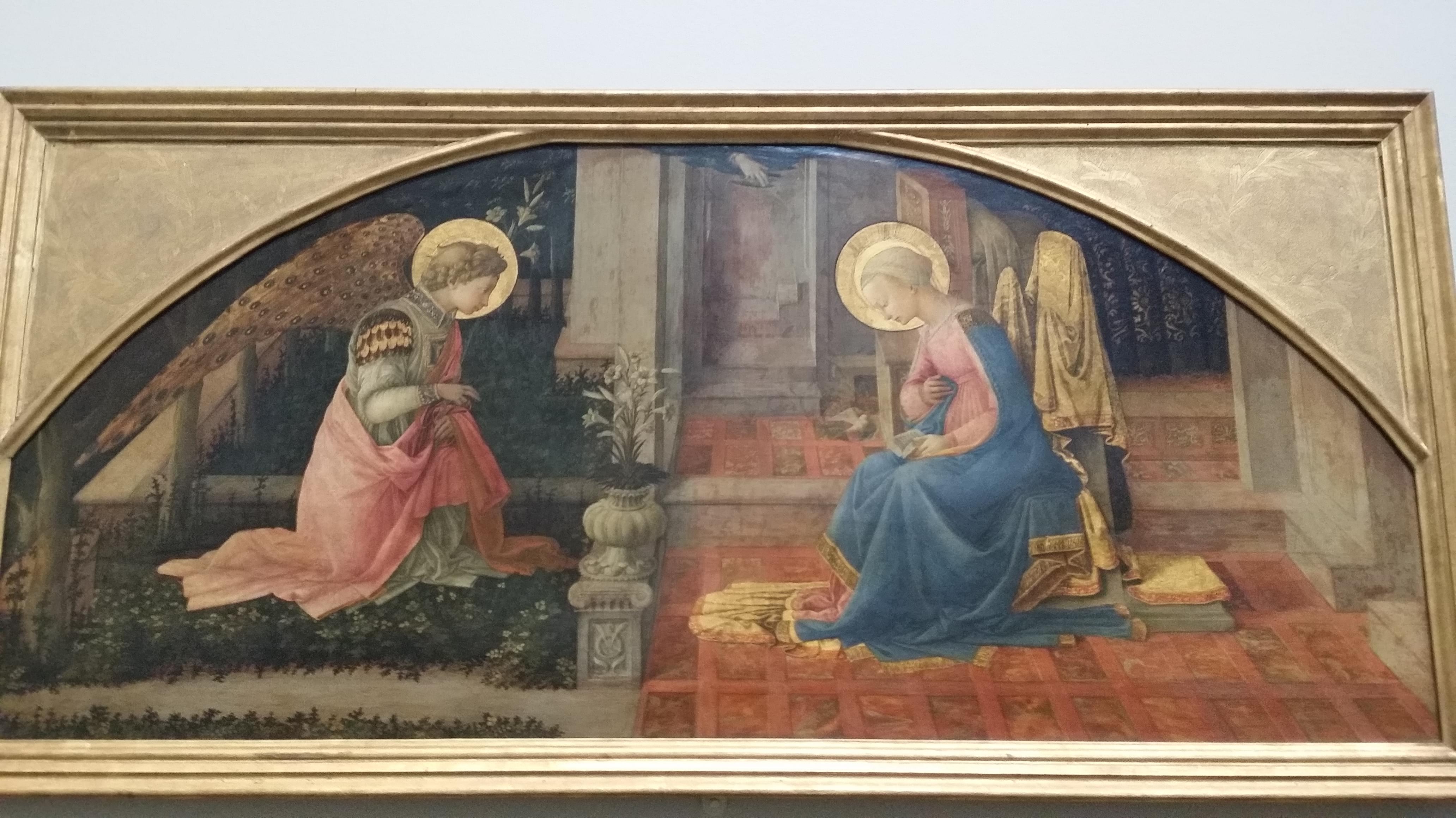 Annonciation - Filippo Lippi - 1403. National Gallery, Londres