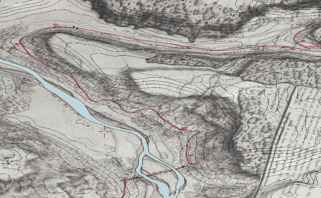 Topologie et tracé de 1790 vs terrain contemporain