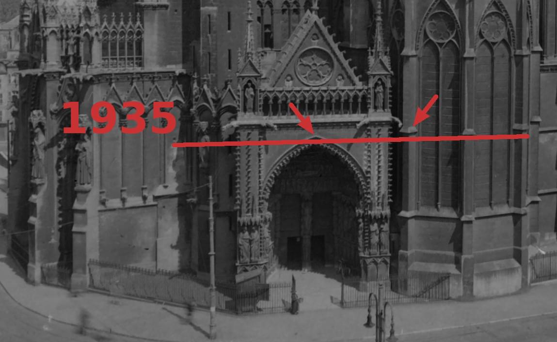 Prillot: portail de la Vierge 1935