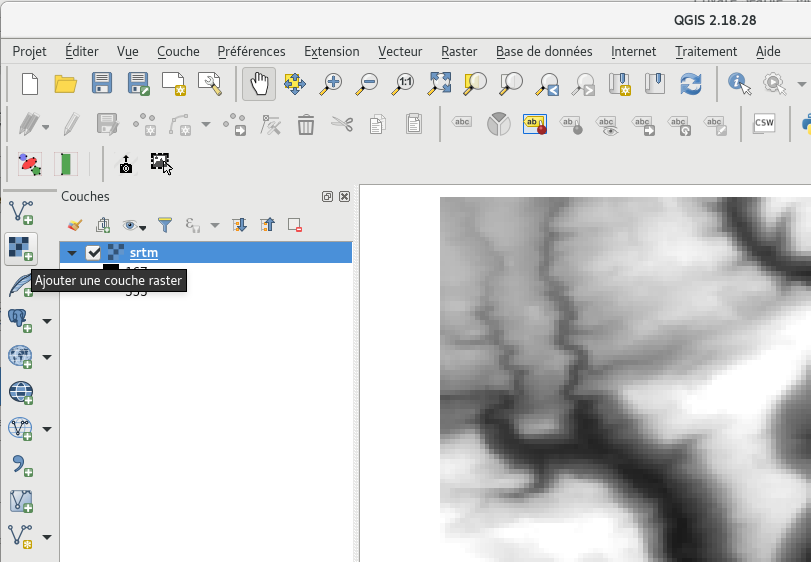 QGis: ajout de raster