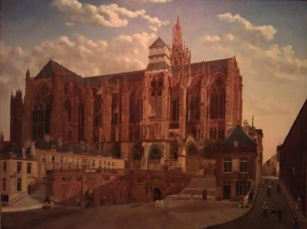 Vue de la Cathédrale de Metz - Gavard, 1826