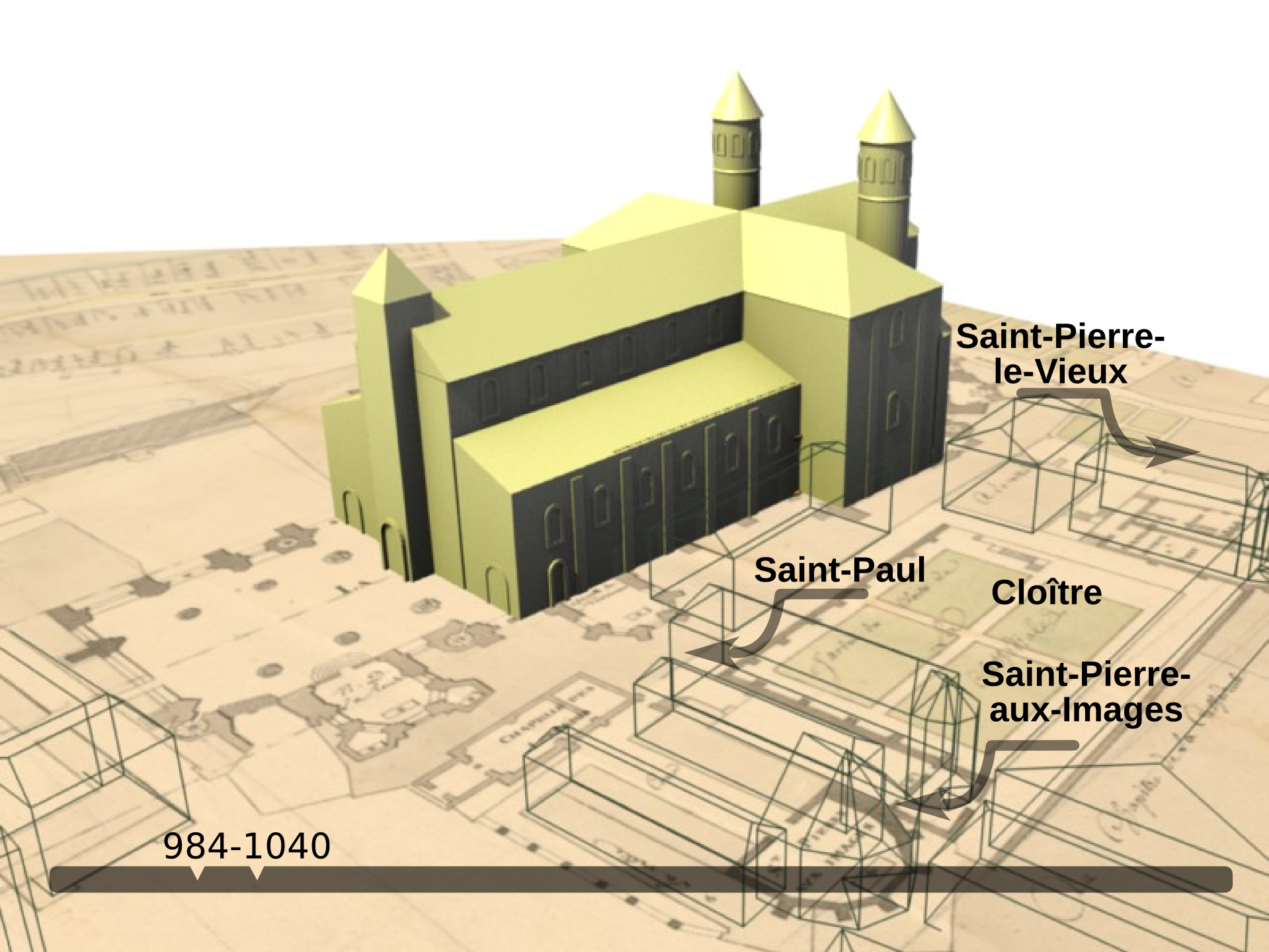 Cathédrale de Metz en 1040