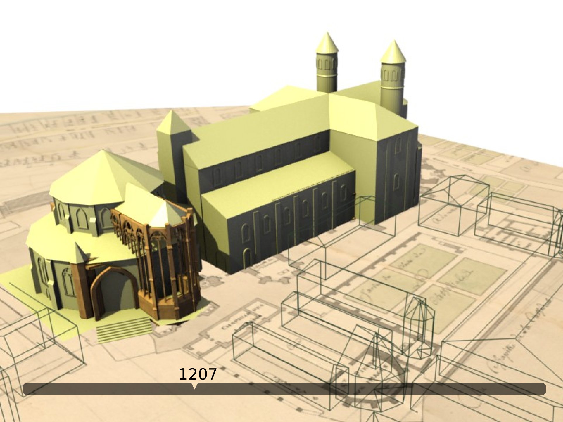 Cathédrale de Metz en 1207