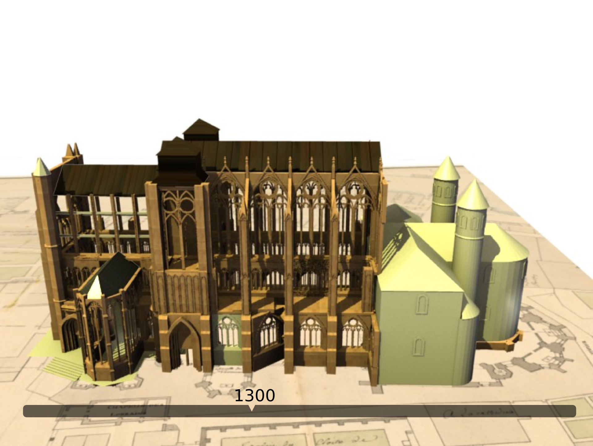 Cathédrale de Metz en 1300