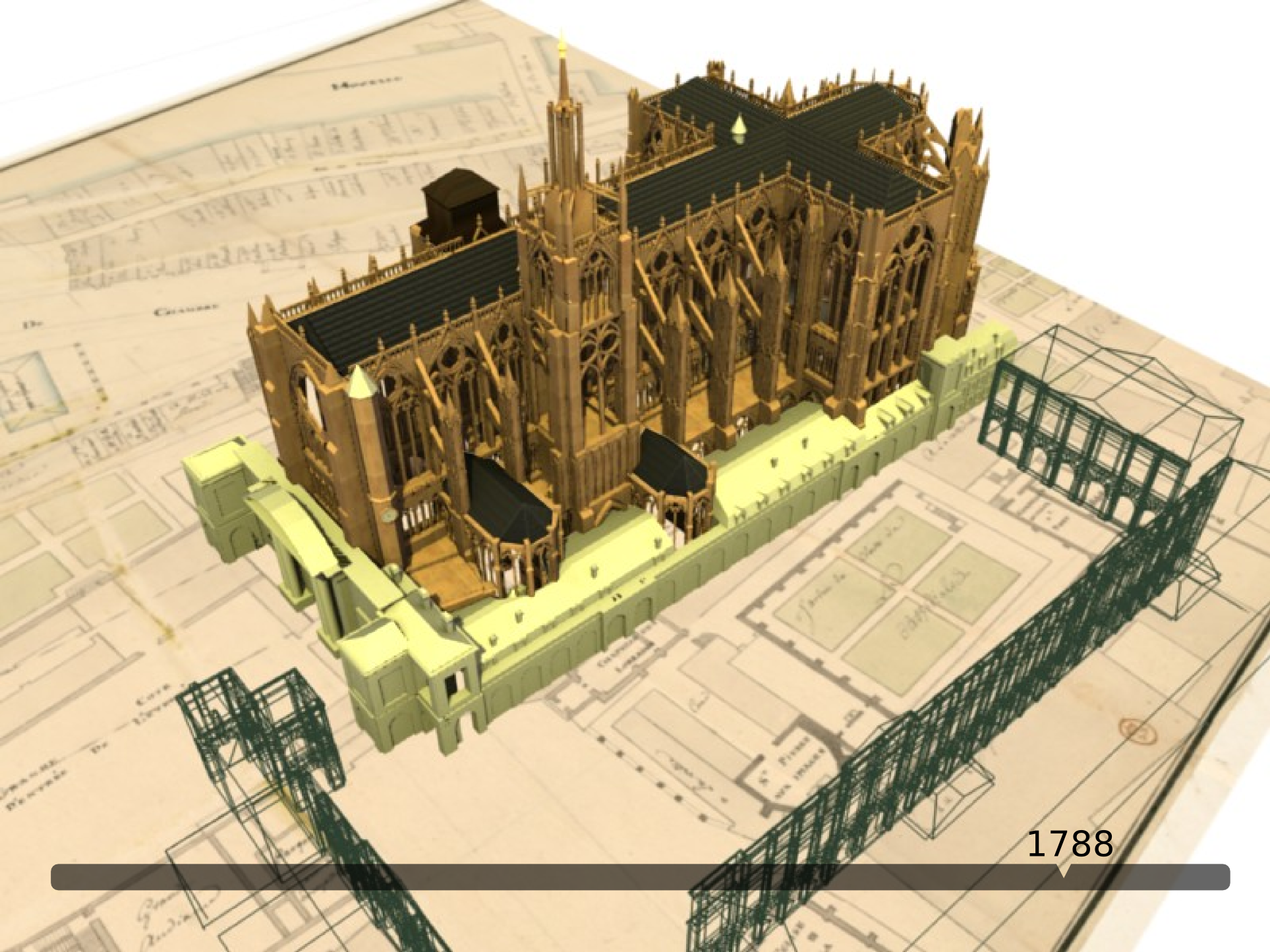 Cathédrale de Metz en 1788