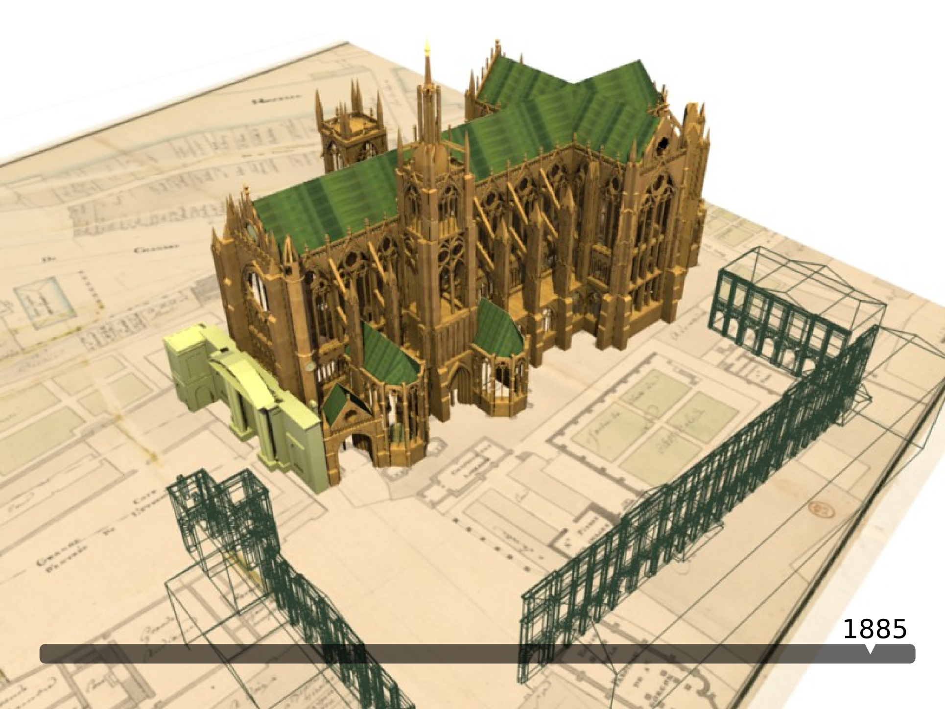 Cathédrale de Metz en 1885